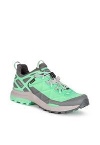 Buty trekkingowe damskie Aku Rocket Gtx. Zapięcie: sznurówki. Kolor: zielony. Materiał: guma, syntetyk, materiał. Szerokość cholewki: normalna. Styl: sportowy