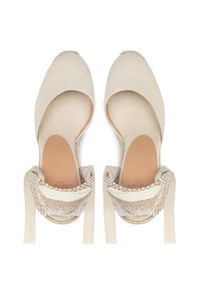 Castañer Espadryle Carina/8ED/001 Beżowy. Kolor: beżowy. Materiał: materiał #5
