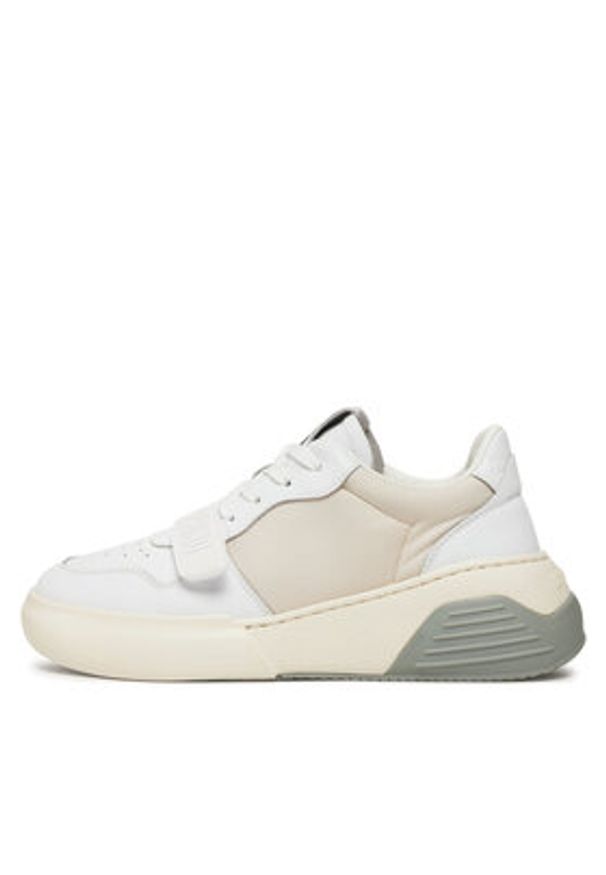 Love Moschino - LOVE MOSCHINO Sneakersy JA15395G1IINF10A Biały. Kolor: biały. Materiał: skóra