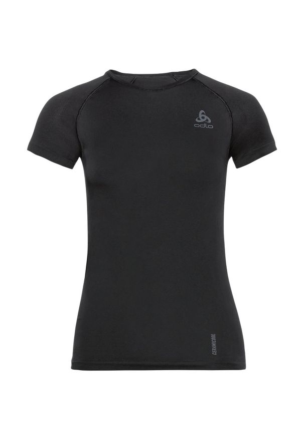 Koszulka damska Odlo BL TOP crew neck s/s PERFORMANCE X-LIGHT. Kolor: wielokolorowy, czarny, szary