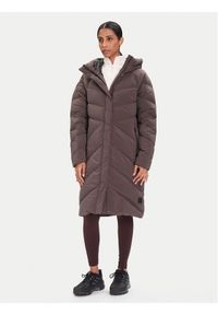 Jack Wolfskin Kurtka puchowa Marienplatz 1206971 Brązowy Regular Fit. Kolor: brązowy. Materiał: syntetyk