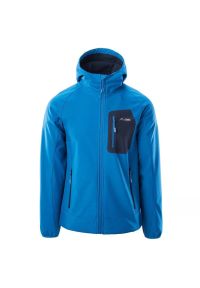 Kurtka męska Softshell Elbrus Sogne - błękitna, Rozmiar L. Kolor: niebieski. Materiał: softshell #1