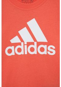 adidas Performance T-shirt bawełniany dziecięcy HE1979 kolor różowy. Okazja: na co dzień. Kolor: różowy. Materiał: bawełna. Wzór: nadruk. Styl: casual #3