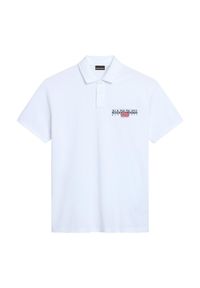 Koszulka polo męska Napapijri E-Aylmer. Typ kołnierza: polo. Kolor: biały