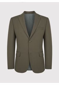 Pako Lorente - PAKO LORENTE – Zielona marynarka garniturowa z wełną. Okazja: na co dzień. Kolor: zielony. Materiał: wełna. Styl: casual #3