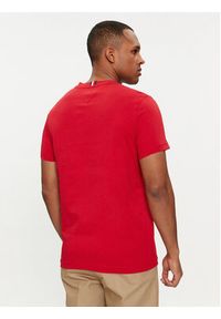 TOMMY HILFIGER - Tommy Hilfiger T-Shirt Global Stripe MW0MW34388 Czerwony Regular Fit. Kolor: czerwony. Materiał: bawełna #5