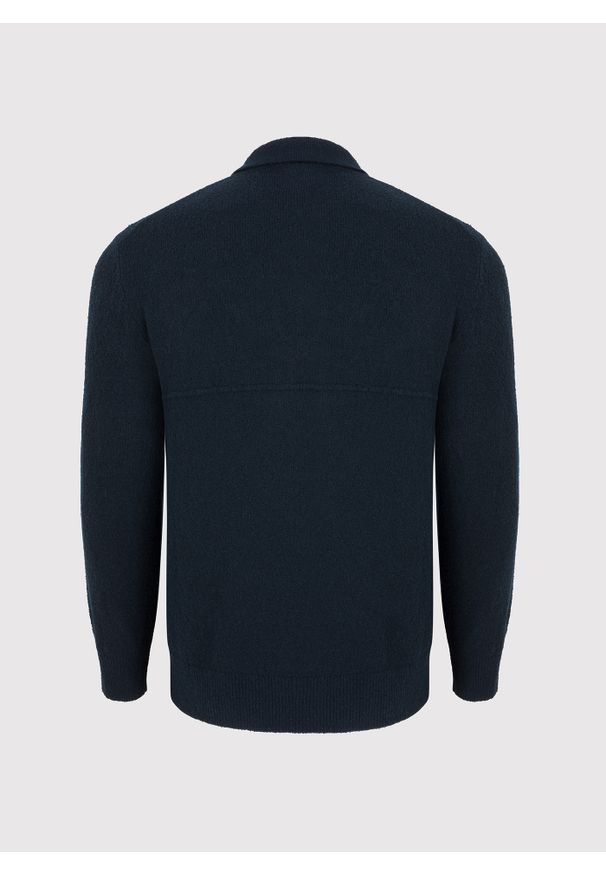 Pako Lorente - PAKO LORENTE – Męski sweter rozpinany z kołnierzykiem polo. Typ kołnierza: polo. Materiał: wełna, poliamid. Sezon: jesień