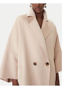 Marella Płaszcz wełniany Teca 2613011011 Beżowy Relaxed Fit. Kolor: beżowy. Materiał: syntetyk #5