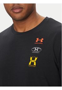 Under Armour T-Shirt EVOL Logo 1390165 Czarny Regular Fit. Kolor: czarny. Materiał: syntetyk, bawełna #4