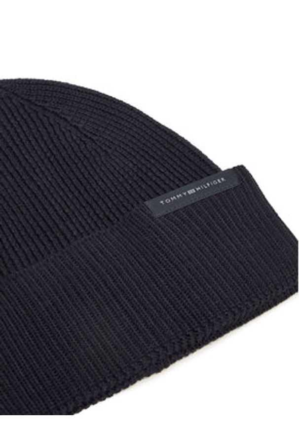 TOMMY HILFIGER - Tommy Hilfiger Zestaw Szalik i Czapka Th Corp Love AM0AM12939 Granatowy. Kolor: niebieski. Materiał: materiał