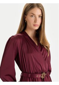 Rinascimento Sukienka koktajlowa CFC0125426003 Bordowy Regular Fit. Kolor: czerwony. Materiał: syntetyk. Styl: wizytowy