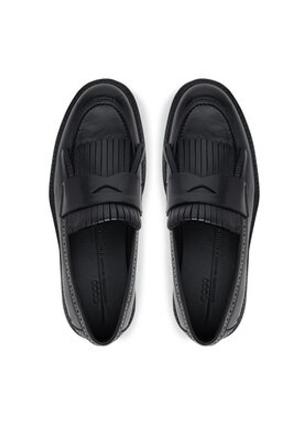 ecco - ECCO Mokasyny 23285301001 Czarny. Kolor: czarny. Materiał: skóra