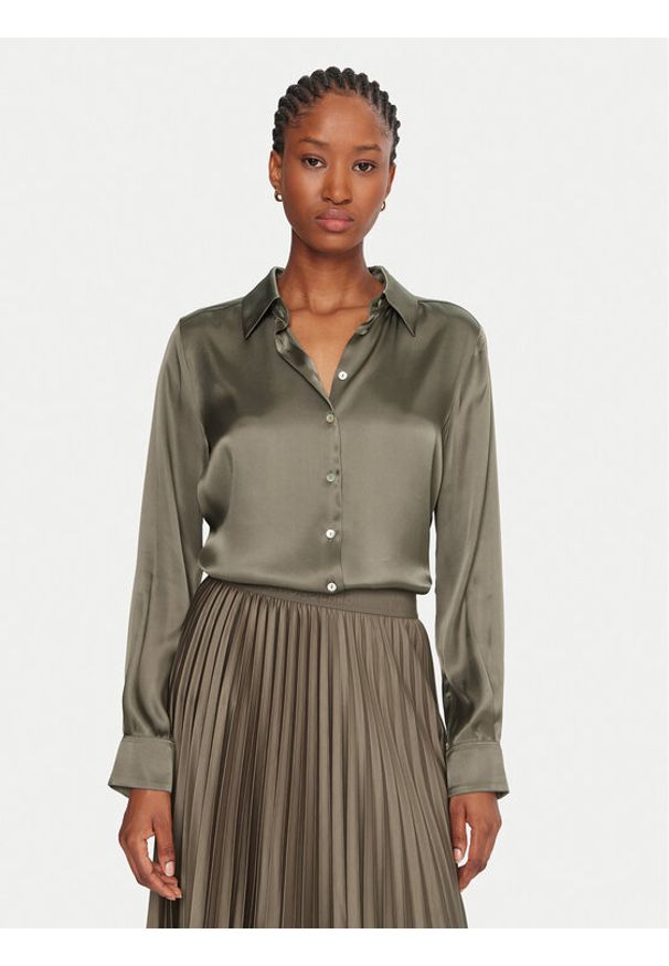 Marella Koszula Bunny 2523116015 Zielony Regular Fit. Kolor: zielony. Materiał: acetat