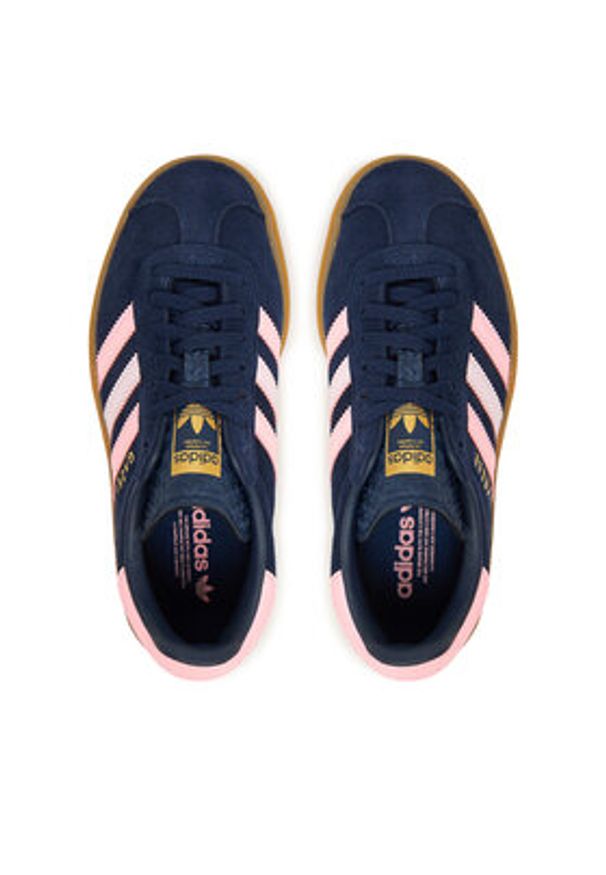 Adidas - adidas Sneakersy Gazelle Bold JR5951 Granatowy. Kolor: niebieski. Materiał: skóra, zamsz. Model: Adidas Gazelle