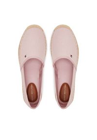 TOMMY HILFIGER - Tommy Hilfiger Espadryle Flag Canvas Espadrille FW0FW08541 Różowy. Kolor: różowy. Materiał: materiał #5