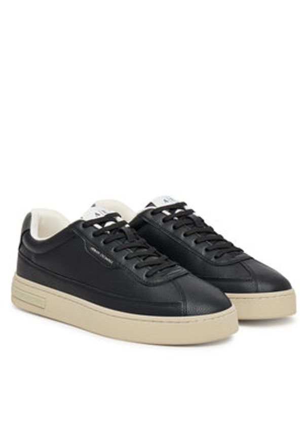Armani Exchange Sneakersy XM001689 AF17351 UC001 Czarny. Kolor: czarny. Materiał: skóra