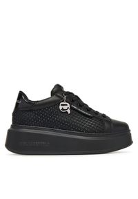 Karl Lagerfeld - KARL LAGERFELD Sneakersy KL63577N Czarny. Kolor: czarny. Materiał: skóra #1