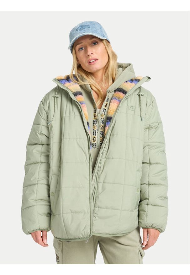 Billabong Kurtka przejściowa Happy Camper EBJJK00165 Zielony Regular Fit. Kolor: zielony. Materiał: syntetyk