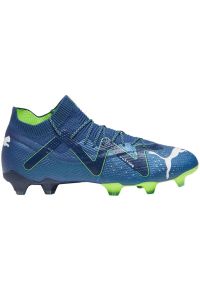 Buty Piłkarskie Puma Future Ultimate FG/AG M 107355 03 niebieskie. Kolor: niebieski. Materiał: materiał, dzianina. Szerokość cholewki: normalna. Sport: piłka nożna #1