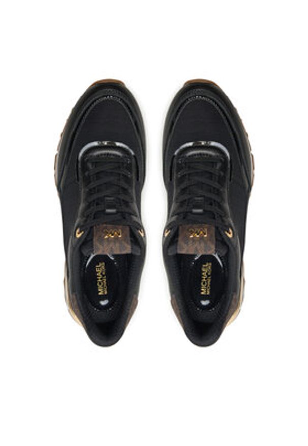 MICHAEL Michael Kors Sneakersy Nova Trainer 43R5NOFS1L Czarny. Kolor: czarny. Materiał: skóra