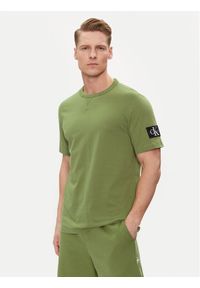 Calvin Klein Jeans T-Shirt J30J323484 Zielony Regular Fit. Kolor: zielony. Materiał: bawełna