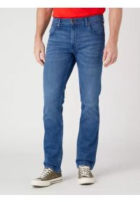 Wrangler - WRANGLER GREENSBORO MĘSKIE SPODNIE JEANSOWE JEANSY ARIES BLUE W15QAG42A 112329011