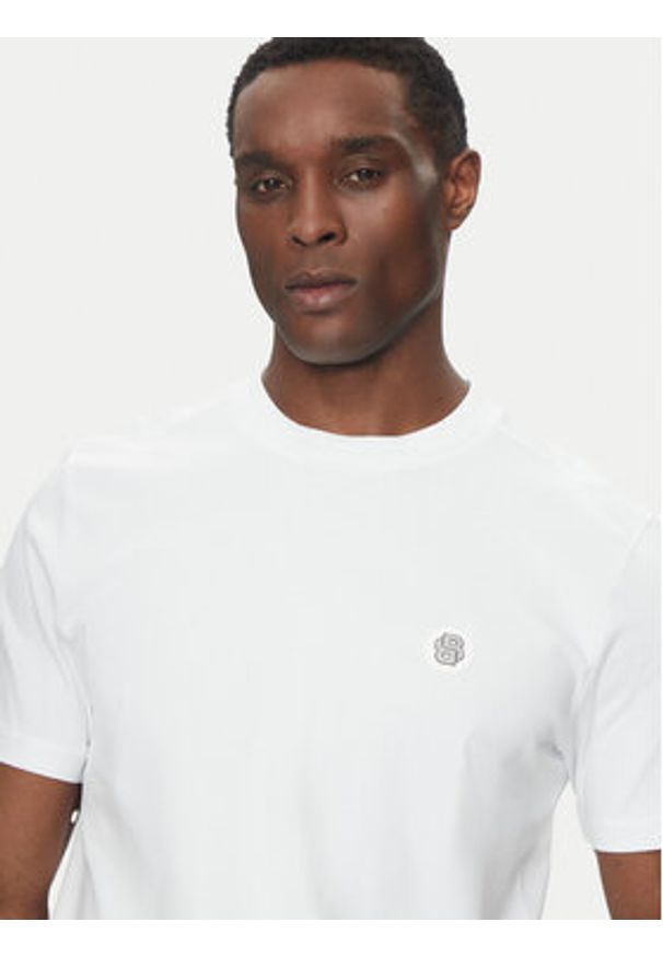 BOSS T-Shirt 50531569 Biały Regular Fit. Kolor: biały. Materiał: bawełna