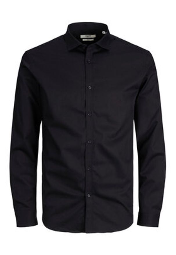 Jack & Jones Koszula 12201905 Czarny Slim Fit. Kolor: czarny. Materiał: bawełna