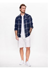 Pepe Jeans Szorty materiałowe Arkin Short Linen PM800913 Écru Relaxed Fit. Materiał: materiał #2