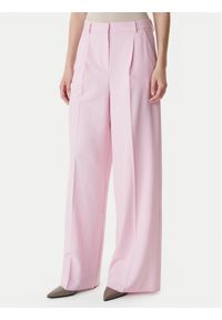 Marella Spodnie palazzo Slogan2 2615131311 Różowy Wide Leg. Kolor: różowy. Materiał: syntetyk #1
