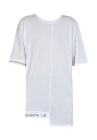 La Haine Inside Us T-shirt "Lalbatro" | P2308 3M | LALBATRO | Mężczyzna | Biały. Kolor: biały. Materiał: bawełna. Długość: długie. Wzór: nadruk #4
