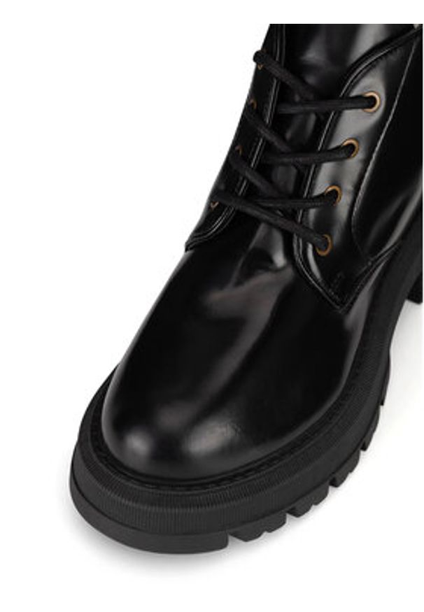 Badura Trzewiki PILO-SL-04301 Czarny. Kolor: czarny. Materiał: lakier, skóra