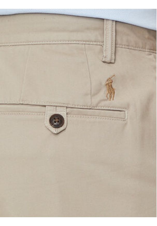 Polo Ralph Lauren Szorty materiałowe 710799213013 Beżowy Slim Fit. Kolor: beżowy. Materiał: bawełna