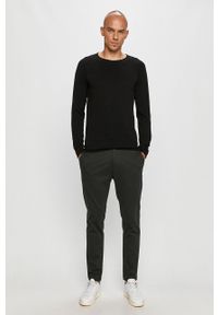 PRODUKT by Jack & Jones - Produkt by Jack & Jones - Sweter. Okazja: na co dzień. Kolor: czarny. Materiał: bawełna, dzianina. Długość rękawa: długi rękaw. Długość: długie. Wzór: gładki. Styl: casual #5