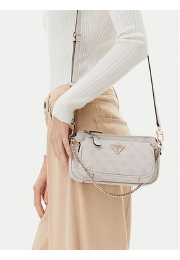 Guess Torebka HWBG7879710 Écru. Materiał: skórzane