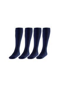 HEAT KEEPER - Męskie Termiczne Podkolanówki - 4 Pary - Granatowe. Kolor: niebieski. Materiał: akryl, elastan, nylon. Sport: narciarstwo #1