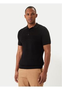 Karl Lagerfeld - KARL LAGERFELD Polo 655009 562301 Czarny Regular Fit. Typ kołnierza: polo. Kolor: czarny. Materiał: bawełna #1