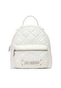 Love Moschino - LOVE MOSCHINO Plecak JC4148PP0MLA0100 Biały. Kolor: biały. Materiał: skóra