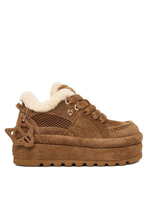 Sneakersy Naked Wolfe. Kolor: brązowy