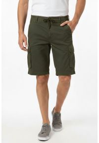 Brave Soul - Spodnie Męskie, Zielone Szorty, Krótkie, Bojówki, Bawełniane, Casualowe -BRAVE SOUL. Okazja: na co dzień. Kolor: zielony. Materiał: bawełna. Długość: krótkie. Styl: casual #2
