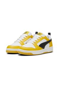 Puma - Sneakersy Rebound V6 Low PUMA Yellow Sizzle Black White. Kolor: żółty, wielokolorowy, czarny, biały. Sport: koszykówka #1