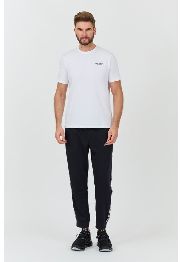 Armani Exchange - ARMANI EXCHANGE Biały męski t-shirt, Rozmiar XL. Kolor: biały
