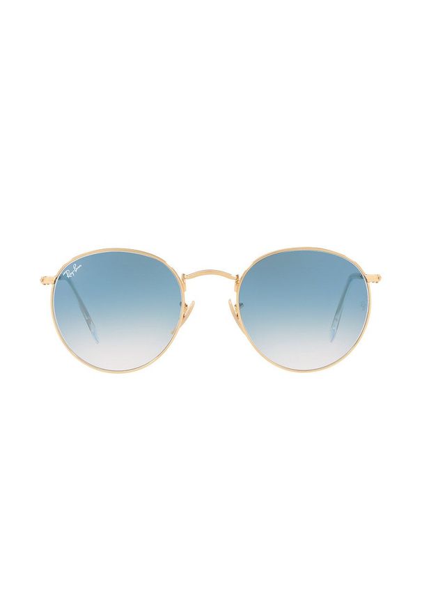 Ray-Ban - Okulary Round Metal. Kształt: okrągłe. Kolor: złoty