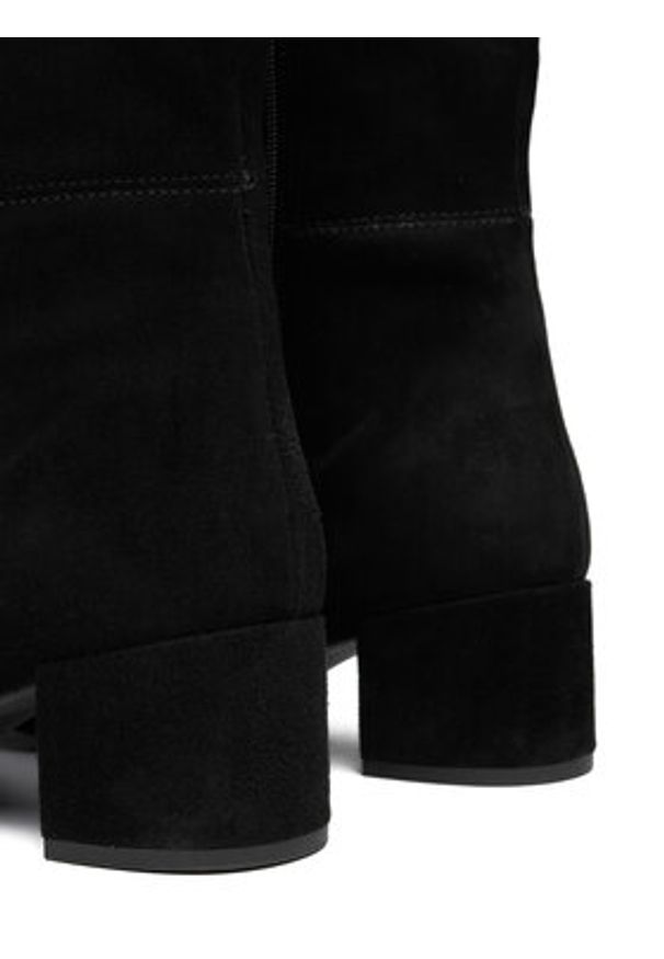 HÖGL Kozaki 0-104752-01000 Czarny. Kolor: czarny. Materiał: skóra, zamsz