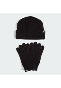 Adidas - Zestaw Glove + Beanie. Kolor: biały, wielokolorowy, czarny