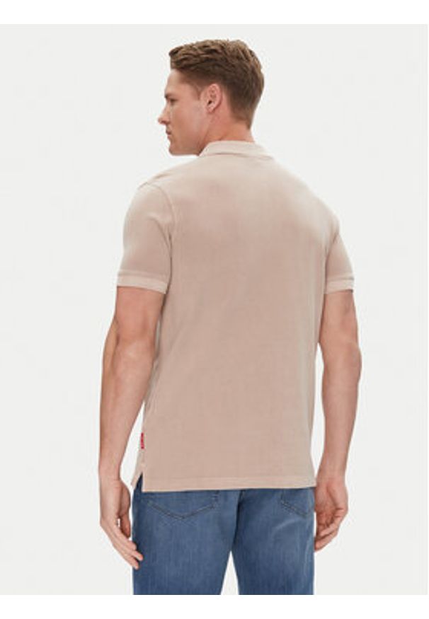 JOOP! Jeans Polo 15 JJJ-02Ambrosian 30045619 Beżowy Modern Fit. Typ kołnierza: polo. Kolor: beżowy. Materiał: bawełna