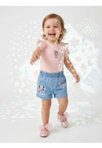 Sinsay - Szorty jeansowe Disney - niebieski. Kolor: niebieski. Materiał: jeans. Wzór: motyw z bajki #1