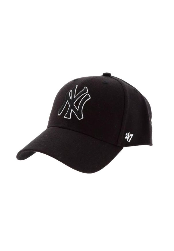 47 Brand - Czapka z daszkiem - New York Yankees Czapka regulowana. Kolor: czarny. Styl: sportowy