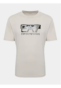 EA7 Emporio Armani T-Shirt 6RPT81 PJM9Z 1716 Srebrny Regular Fit. Kolor: srebrny. Materiał: bawełna