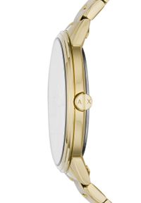 Armani Exchange - Zegarek i bransoletka AX7119. Kolor: złoty. Materiał: materiał
